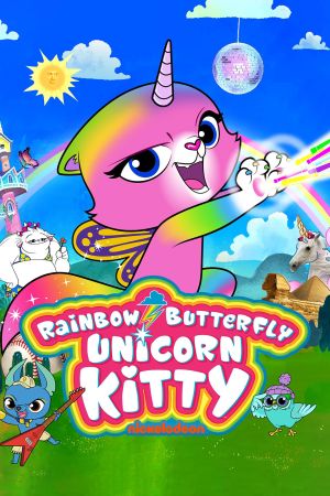 Image Regenbogen Schmetterling Einhorn Kitty